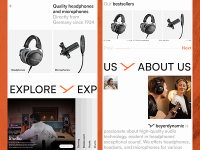 beyerdynamic. Redesign concept about us page animation design ecommerce ecommerce design interface design interface redesign main page redesign redesign concept ui uiux user experience user interface ux web webdesign website website design website redesign