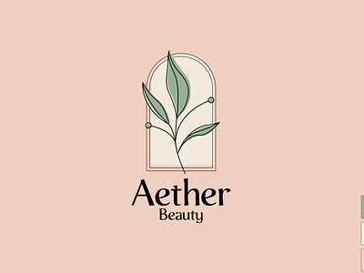 Aether Beauty Logo beauty brand logo branding design graphic design illustration inspiro logo logo inspiration minimalistic modern logo simple logo vector