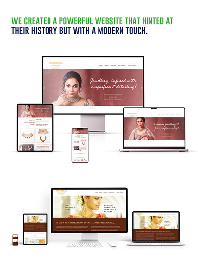 Musaddilal Jewellers - Website Building & Social Media brand building brand identity graphic design logo product packaging website website design website development