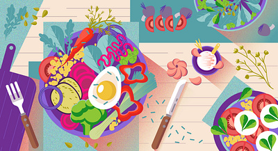 Culinary dishes adobeillustrator adobephotoshop art branding character design cook cooking digitalillustration dishes illustration vector vectordishes