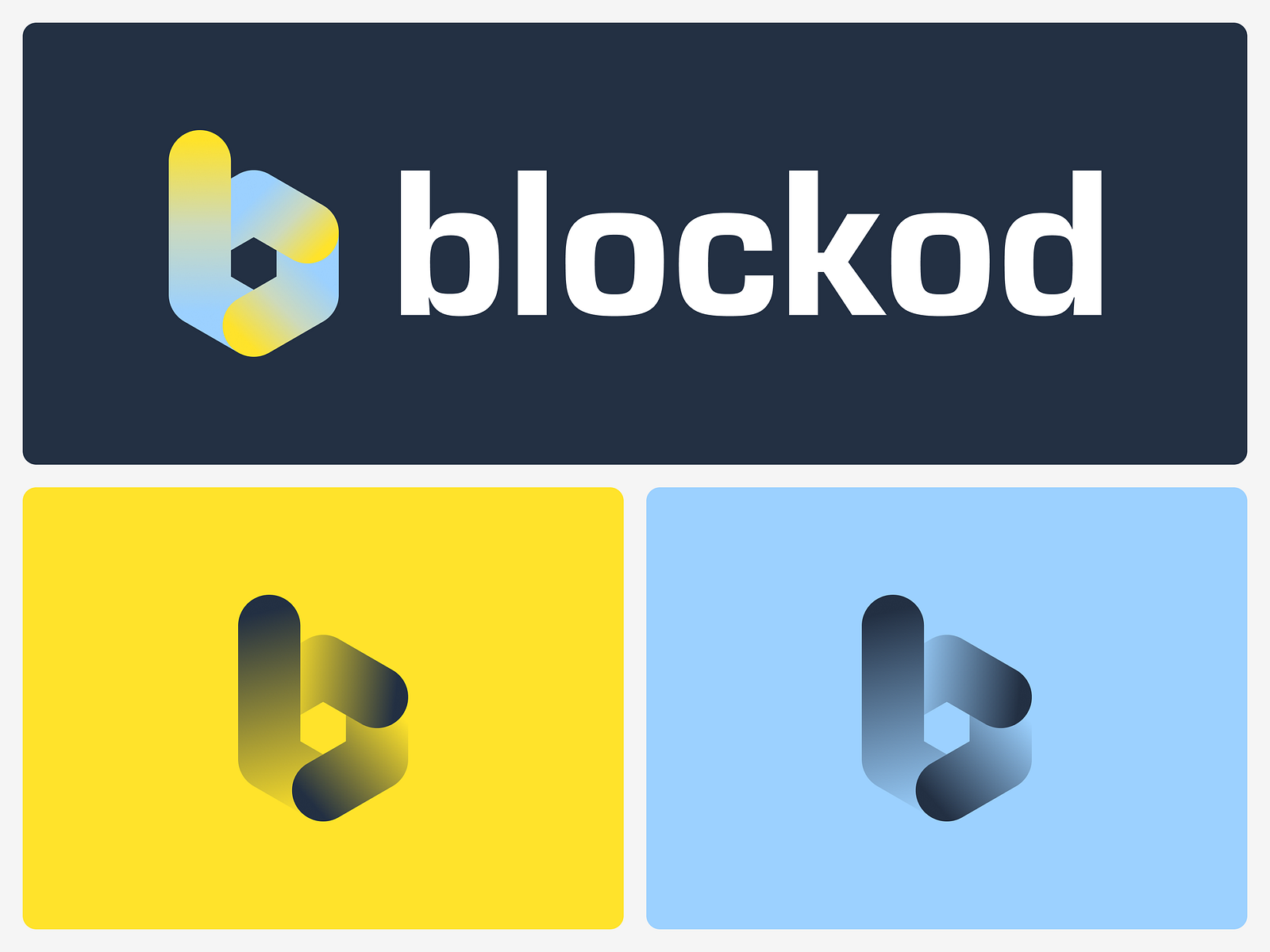 Blockod | Logo design by Oleg Coada on Dribbble