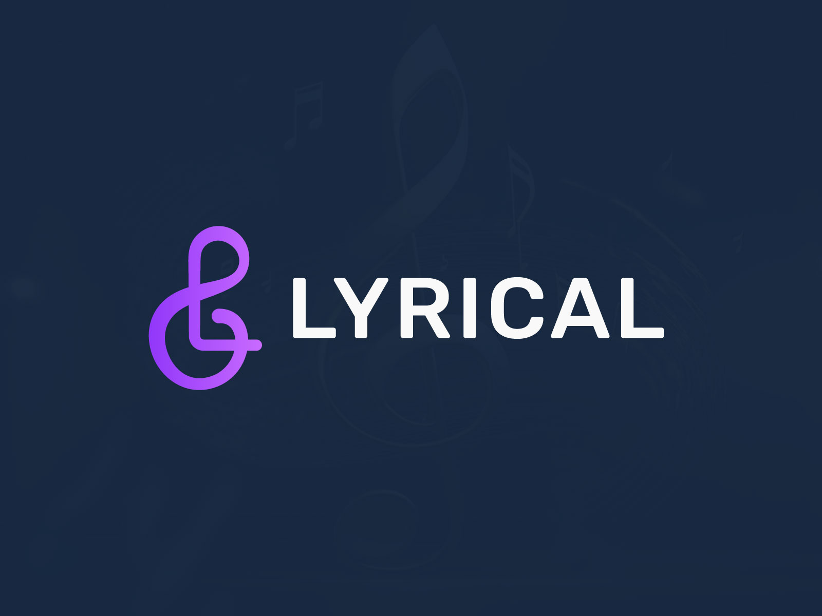 Logo design for Lyrical best logo branding design dribbble logo graphic design l music logo logo logo design logos minimal minimalist logo modern logo music brand music logo simple