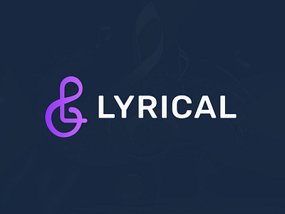 Logo design for Lyrical best logo branding design dribbble logo graphic design l music logo logo logo design logos minimal minimalist logo modern logo music brand music logo simple