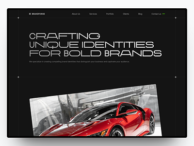 Brandforge - Brand Identity Website agency brand identity branding design graphic design landing page ui web design website