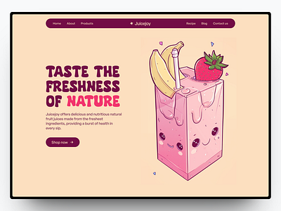 Juicejoy - Website Design branding design graphic design illustration landing page ui web design