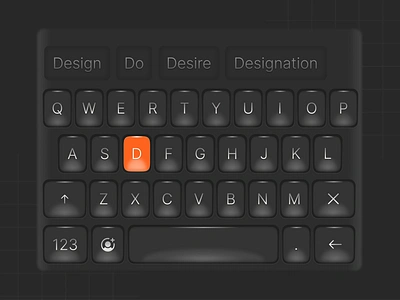 Skeumorphic keyboard design color dailyui design graphic design illustration skeumorphism