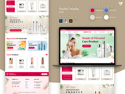 Re-design Shopify Beauty Store ui