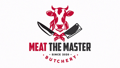 Meat the Master Logo Animation 2d animation 3d animation branding design explainer graphic design illustration logo logo animation motion design motion graphics ui