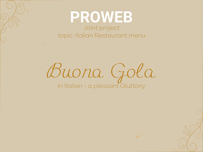 Menu Buona Gola classwork homework menu proweb resturan team teamwork