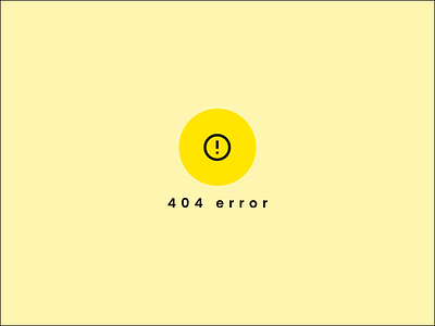 404 Error Page - Daily UI Challenge Day 08 dailyui