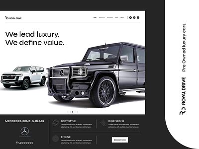 Car Showroom Website app branding design graphic design illustration landing logo typography ui ux vector web design