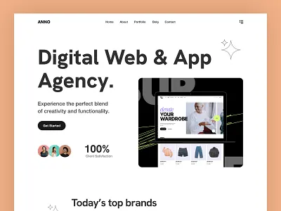 Creative and Digital Agency Portfolio Template WordPress Theme agency portfolio branding clean design creative agency creative portfolio design digital agency it website landing page portfolio product design startup agency ui ux web design website redesign