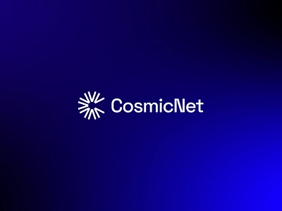 CosmicNet Logo Design branding circle cosmic design flat freelance gradient logo minimalist network professional saas software space tech technology