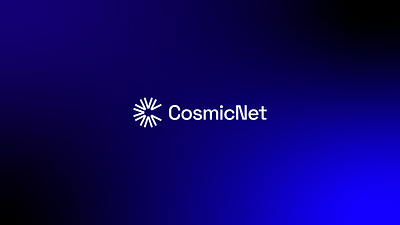CosmicNet Logo Design branding circle cosmic design flat freelance gradient logo minimalist network professional saas software space tech technology