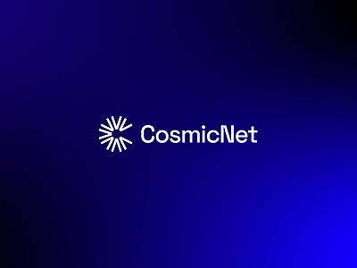 CosmicNet Logo Design branding circle cosmic design flat freelance gradient logo minimalist network professional saas software space tech technology