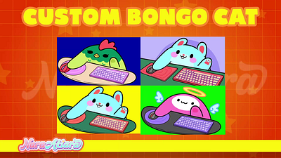 Custom Bongo Cat Osu Design for VTuber Streamers bongocatdesigns custombongocat customdesigns cutestreaming funwithbongocat streamingtools webcamapp