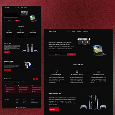 TechTrove. product design ui