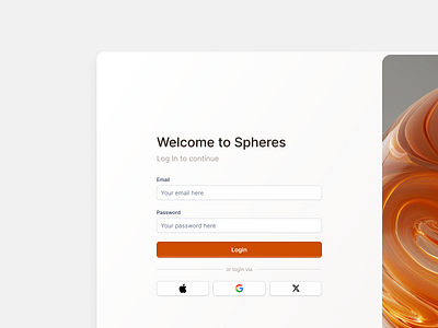Login Page ai branding design login product design saas sign in sign up typography ui ux