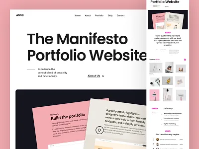 Creative and Digital Agency Portfolio Template WordPress Theme branding clean design creative agency design digital agency figma framer landing page portfolio product design ux web design