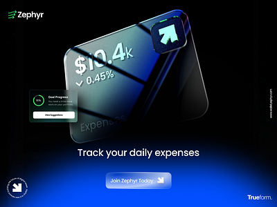 Zephyr | Track Your Expenses app assets management bitcoin branding crypto crypto management cryptocurrency dashboard digital wallet etherium expenses modern sleek ui ux uxui wallet web 3 web3 web3 design