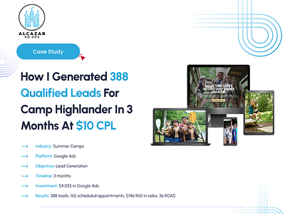 UX CaseStudy -Qualified lead for Camp Highlander in 3 Months CPL casestudy ui user experience user interface ux ux reserch