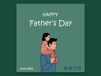 Father's day instagram post design father day fathers day free download freepik graphic design illustration vector vector art