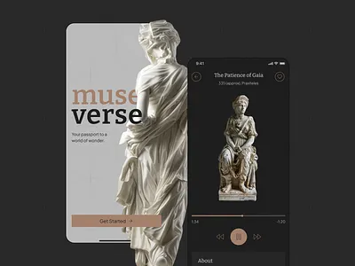 Virtual Field Trips Mobile Application art art app culture app curated tours dark mode educational app interactive exhibits microlearning mobile app mobile museum museum experience museum mobile app pocket museum ui design user experience design user friendly user interface design ux design virtual museum app virtual trips