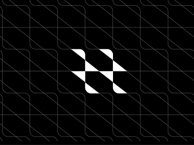 Armada Ski & Ride Logo with Grid black branding bw design geometric graphic design grid icon logo mark mountain ride ski snowboard vector