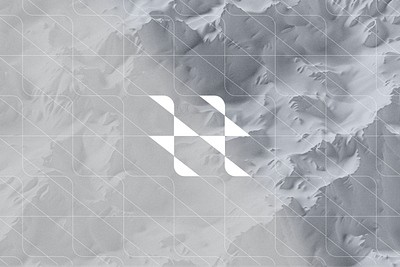 Armada Ski & Ride Mountains branding design explore geometric graphic design grid icon logo mark minimal mountain ski snow texture vector winter