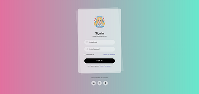Sing In [Touch] authorization css graphic design html login sign in ui web