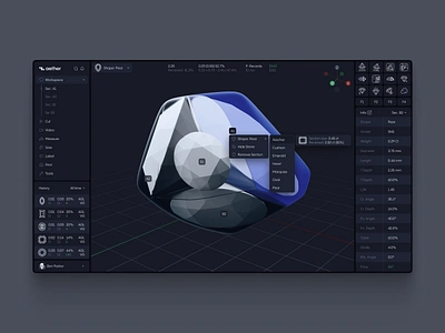 Aether Multi Cut Tool Design Concept 3d modeling cad software diamond diamond industry gem analysis gem cutting gem evaluation gemstone gemstone processing illustration jewelry design jewelry making laser cutting machine learning multi cut multi tool scanning shapes web web design