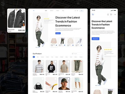 Clothing - E-commerce Website b2b b2c buy cart dropshipping ecommerce ecommerce landing page ecommerce website fashion mobile ecommerce online store purchase shop shopify shopify template store t shirt vektora website website shop