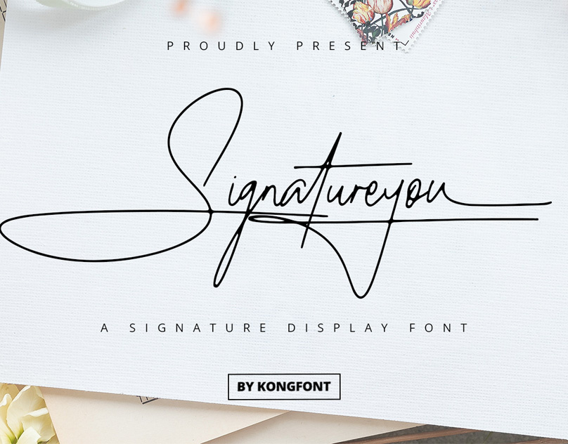 Signatureyou Classy Handwritten Script Font by KongFont on Dribbble