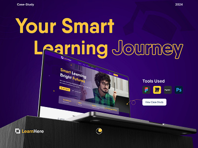 UI/UX Case Study for LearnHere (Edtech) website case study edtechcasestudy edtechevolution edtechinnovation edtechjourney edtechsolutions edtechstory edtechtools futureofeducation innovativeteaching learningrevolution onlineeducation smartlearning techintegration trends ui ux ux case study visual design wareframe