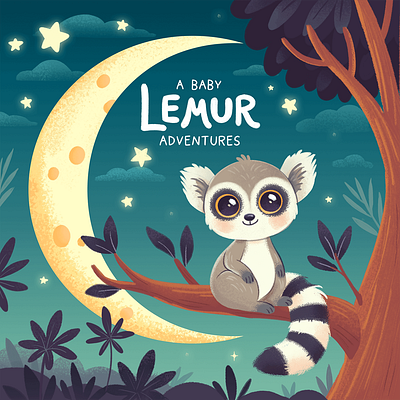 A Baby Lemur Adventures illustration
