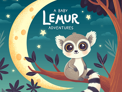 A Baby Lemur Adventures illustration