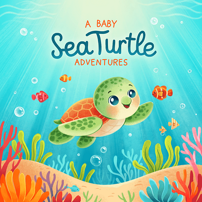 A Baby Sea Turtle Adventures illustration
