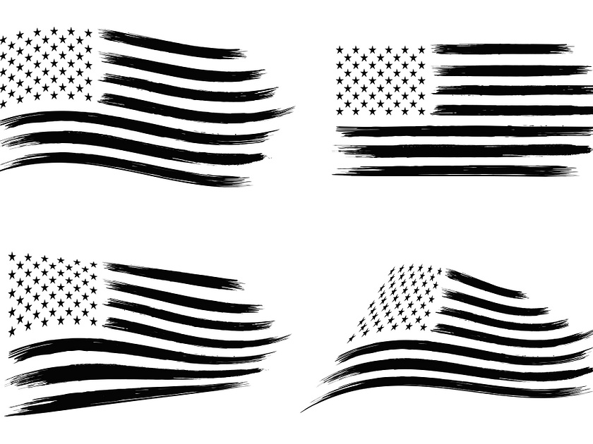 Distressed American Flag SVG by GeorgeKhelashvili on Dribbble
