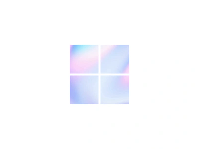 I've joined Microsoft! animation gradient iridescent logo microsoft