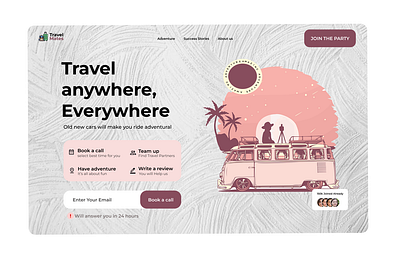 Travelling page figma travelling page ui