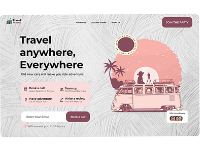 Travelling page figma travelling page ui