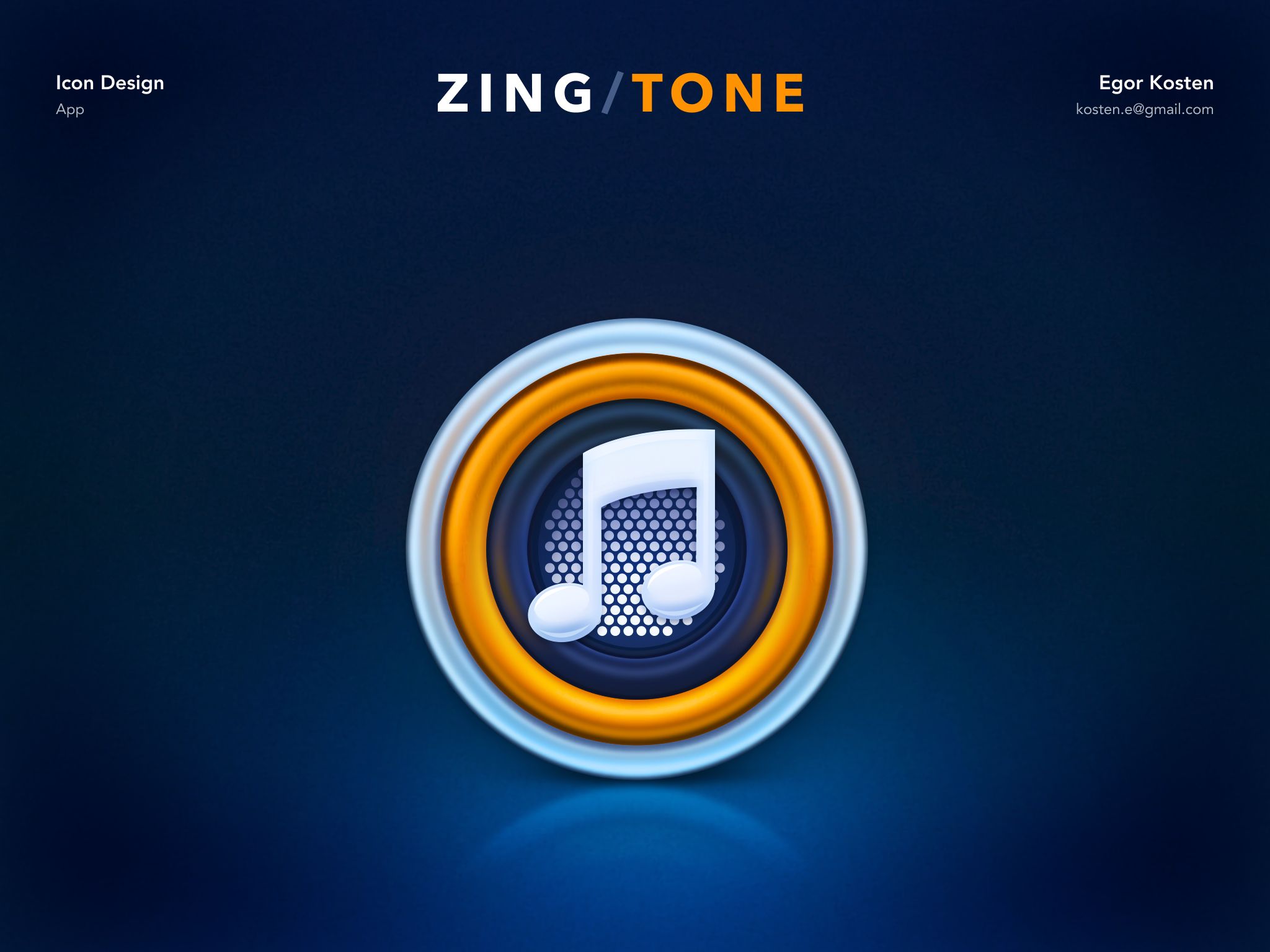 App Icon ZingTone app application branding design egoraz icon illustration logo music ringtone ui