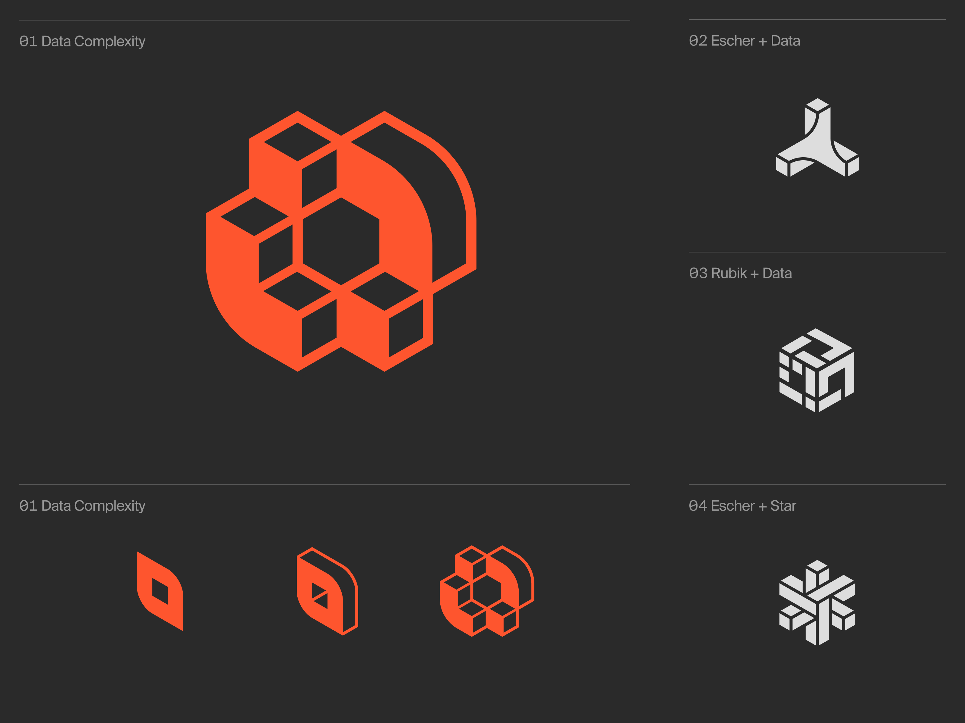 CloudZero - Logo brand branding cloud data escher graphic design isometric logo