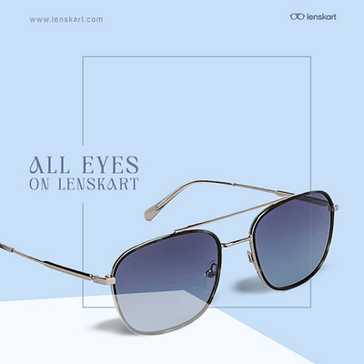 A Creative Lenskart AD Design ad design graphic design sunglasses ad design sunglasses poster design
