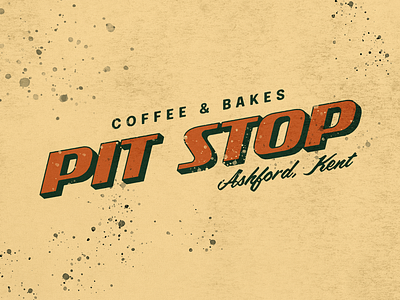 Pit Stop • Coffee & Bakes bakery bakes branding coffee concept design logo motosport racing vector