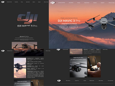 Drone with Parallax & Scroll Animation, Animation in below animation dji drone figma parallax ui