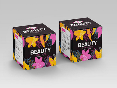 Beauty Products Box Design beauty beauty product box box design cosmetic cosmetics ethnic face gift glossy graphic design label design luxury packaging printing product product stage skin care square woman