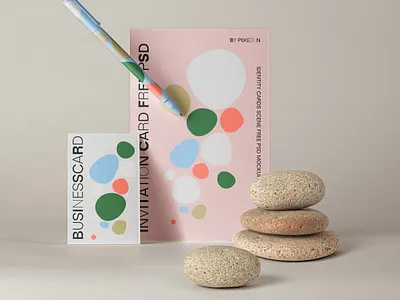 Free Identity Branding Paper Psd Cards Mockup branding mockup card mockup paper mockup stationary mockup