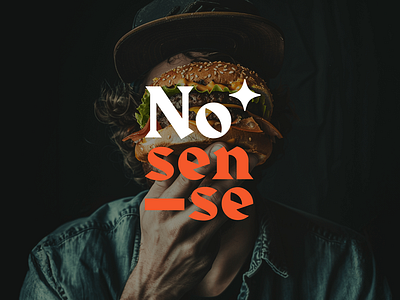 No.Sense 🍔 Branding brand branding burger delivery graphic graphic design logo type vector