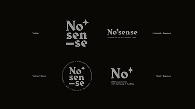 No.Sense 🍔 Branding brand branding burger delivery graphic graphic design type typography vector